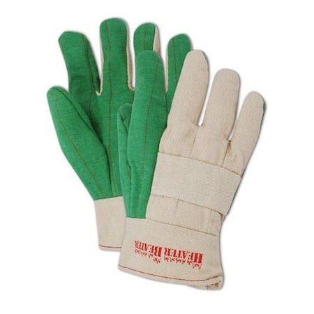 MAGID Heater Beater 27 oz Green Canvas Hot Mill Gloves, 12PK G299KBT